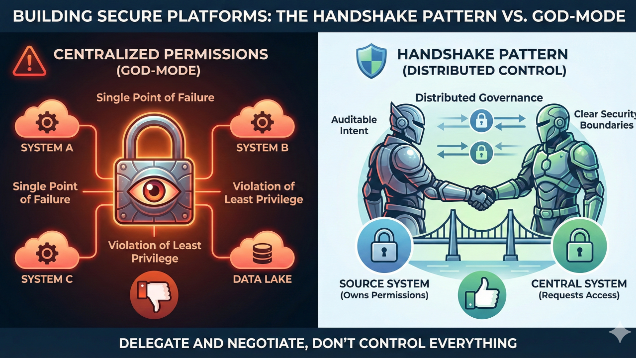 Why the Handshake Pattern Beats Centralized Permissions