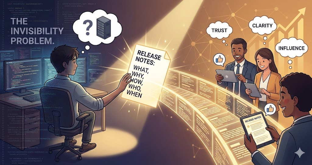 The Simplest Way to Build Influence as a New Engineer: Write Release Notes Nobody Asked For